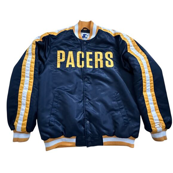 NWT NBA Indiana Pacers Starter Varsity Satin Jacket Large